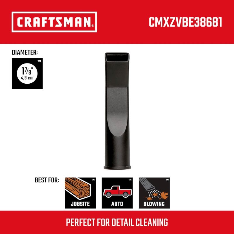 Craftsman Cmxzvbe38681 1-7/8 In. Car Nozzle Wet/Dry Vac Shop Vac Attachment - Image 2