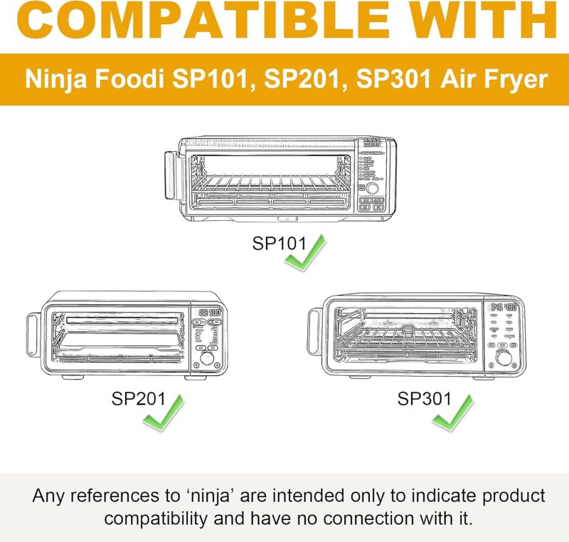 12-Inch Air Fryer Parchment Paper Squares For Ninja Air Fryer Sp101 Oven - Image 3