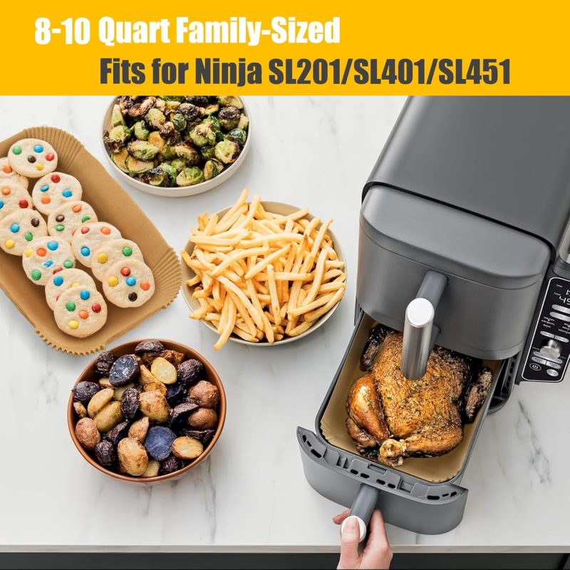 Air Fryer Disposable Paper Liner For Ninja Dz201/Dz401/Dz550/Dz302/Sl401/Sl451 - Image 3