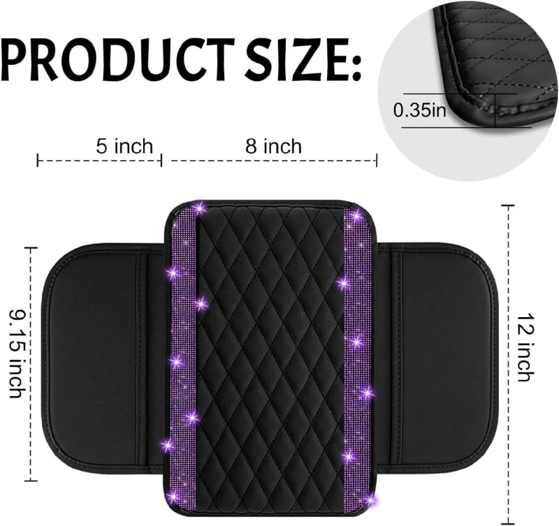 Nbtepem Bling Car Center Console Cover - Image 2