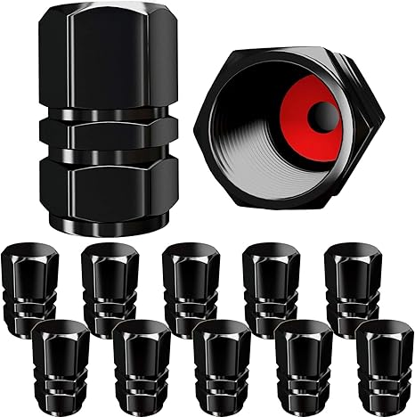 Tire Valve Caps (12 Pack) Heavy-Duty Stem Covers | Dust Proof