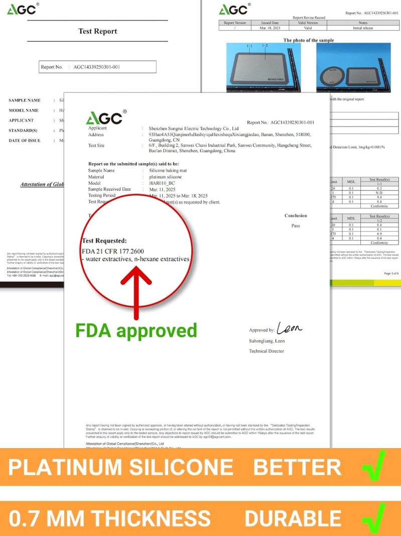 Silicone Baking Mat - Best Platinum Silicone - Sopito Non-Stick Reusable - Image 3