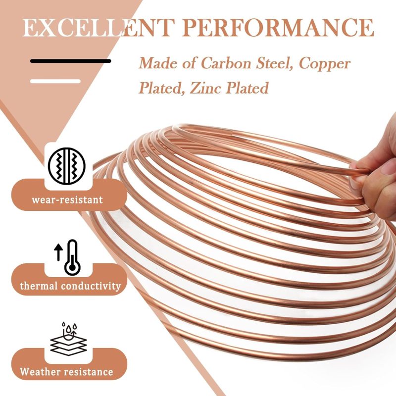 25Ft 1/4 Brake Line Kit With 16 Inverted Flare Brake Line Fittings - Image 3