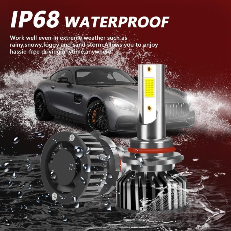 Emuna Fit For Chevrolet Chevy Tahoe 2001-2006 Led Headlight Bulbs 9005 9006 High Low Beam Headlight Bulbs + 880 Led Fog Light Bulbs Kit - Image 5