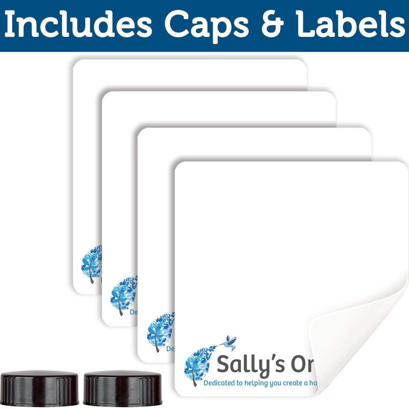 Sally'S Organics Empty Amber Glass Spray Bottles - 2 Pack - Large 16Oz Refillable Bottle For Is Great For Essential Oils - Image 4