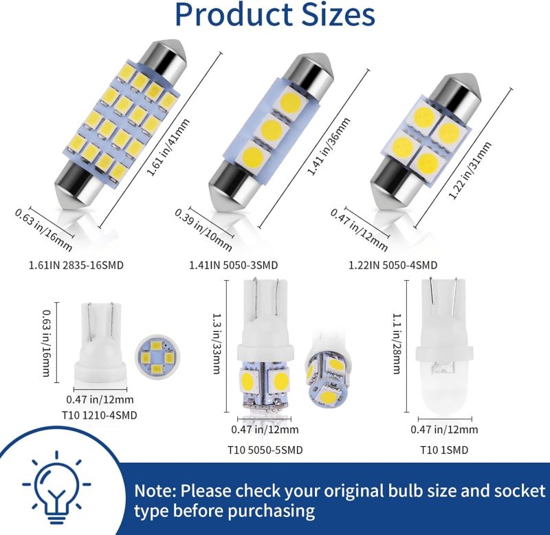 42 Pieces Interior Car Lights - Image 2