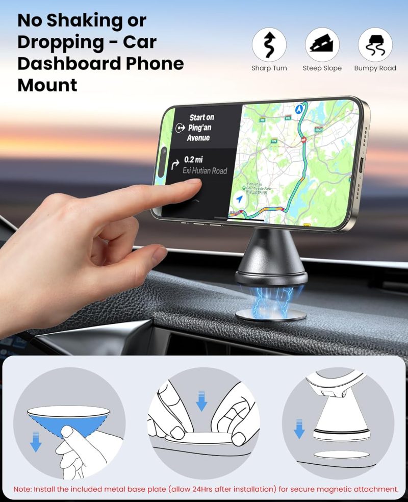 For Magsafe Car Mount - Magnetic Phone Holder For Car Dashboard - Image 4