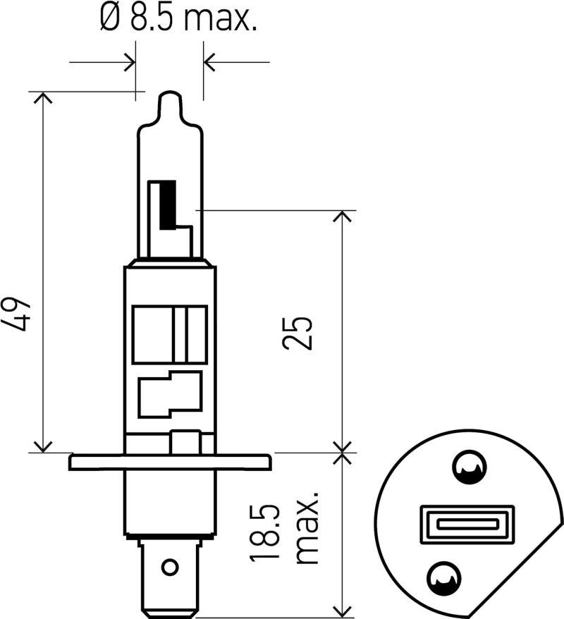 Hella H1 Yl Xtreme Yellow Bulbs - Image 5
