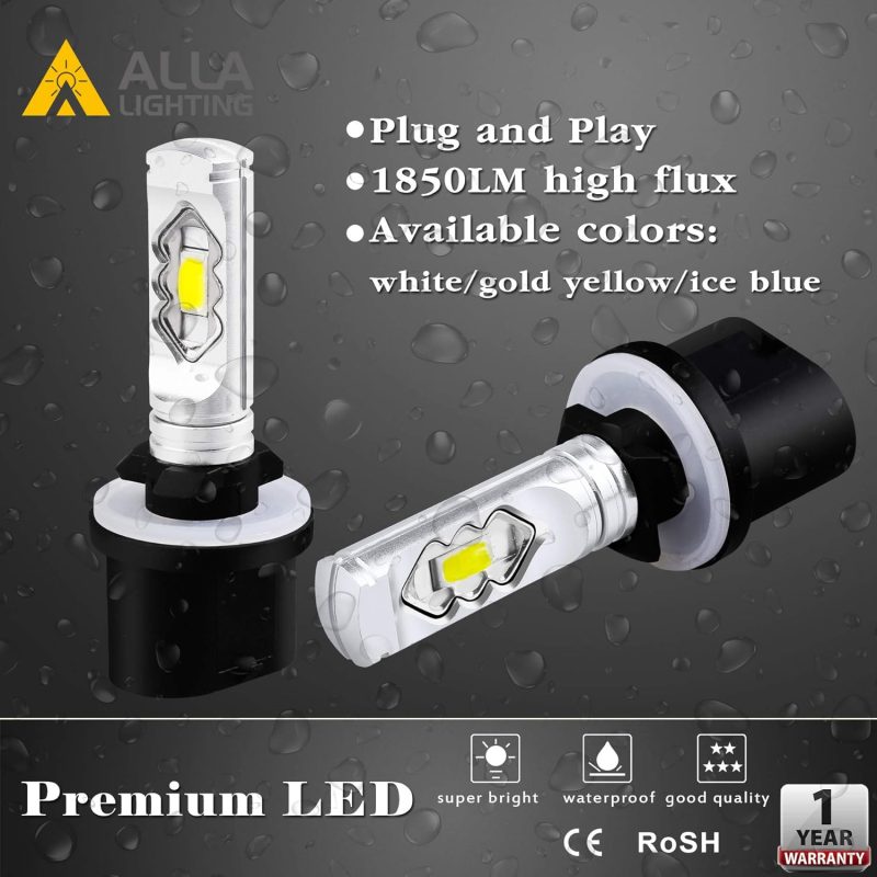 Alla Lighting 3800Lm 899 880 Led Fog Light Bulbs - Image 5