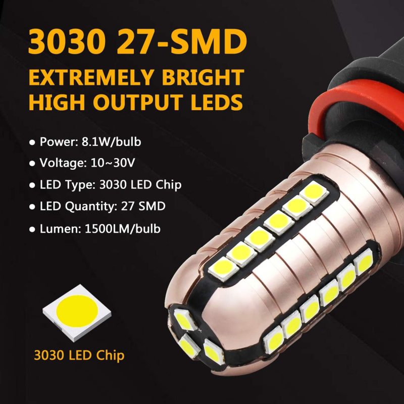 Phinlion H11 Led Fog Light Bulbs - Image 2