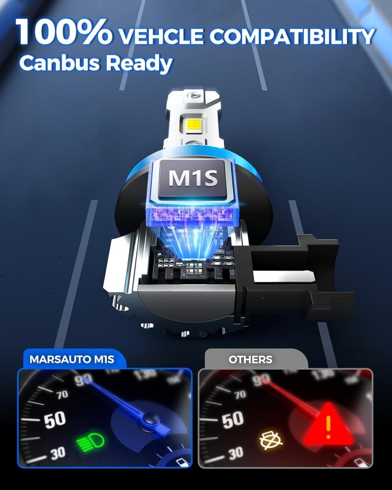 Marsauto M1S Hb3/9005 Bulbs Or 9005 Fog Light - Image 3