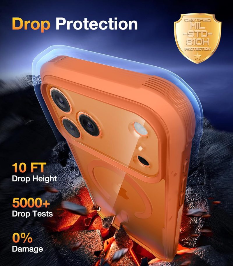 DIACLARA Magnetic Designed for iPhone 17 Pro Max Case Full Body Bumper Military... - Image 3