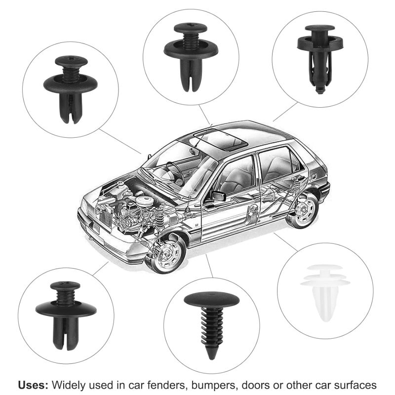120Pcs Car Clips & Plastic Rivets - 6 Popular Sizes - Image 5