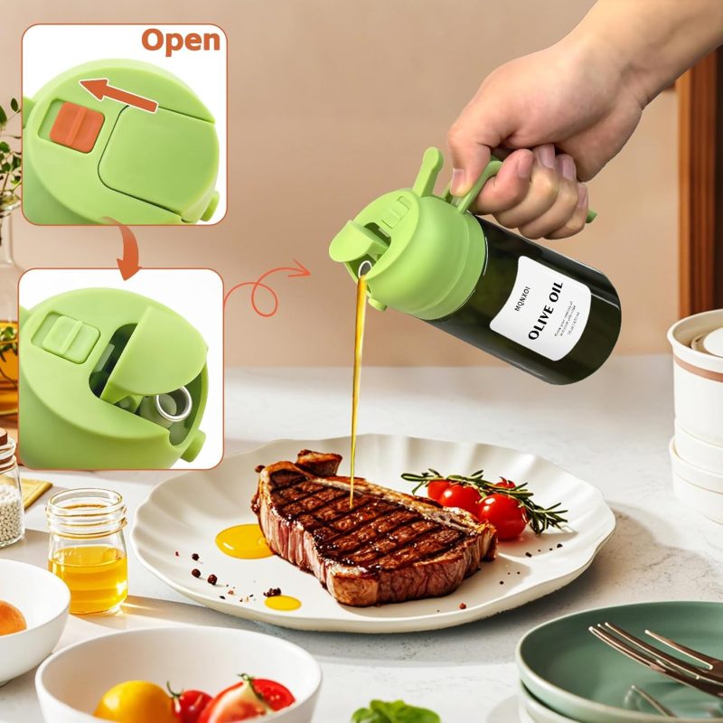 2 In 1 Glass Oil Sprayer & Dispenser - Image 5