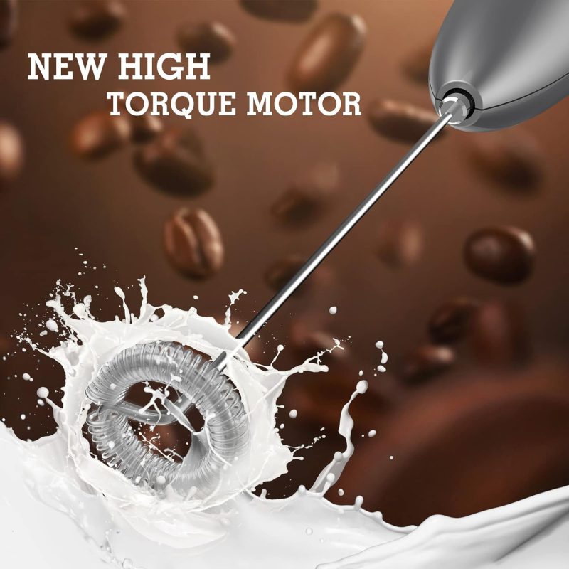 Simpletaste Milk Frother Handheld Battery Operated Electric Foam Maker - Image 2
