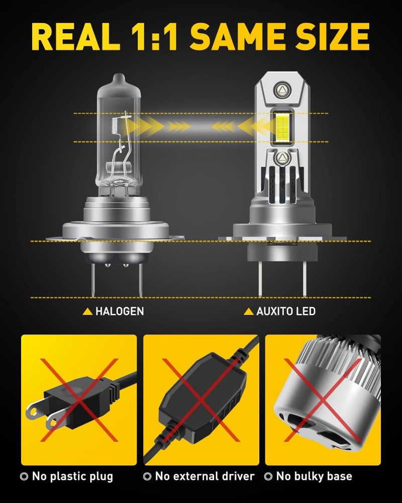 Auxito Upgradedh7 Led Bulbs - Image 2