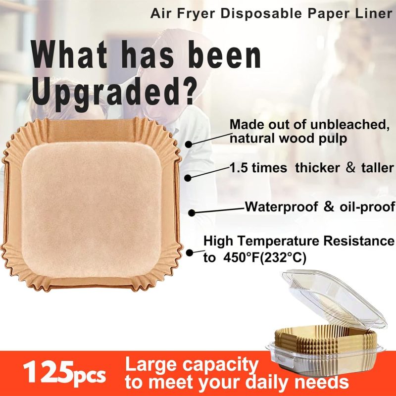 Air Fryer Liners Disposable 9 Inch - Image 2