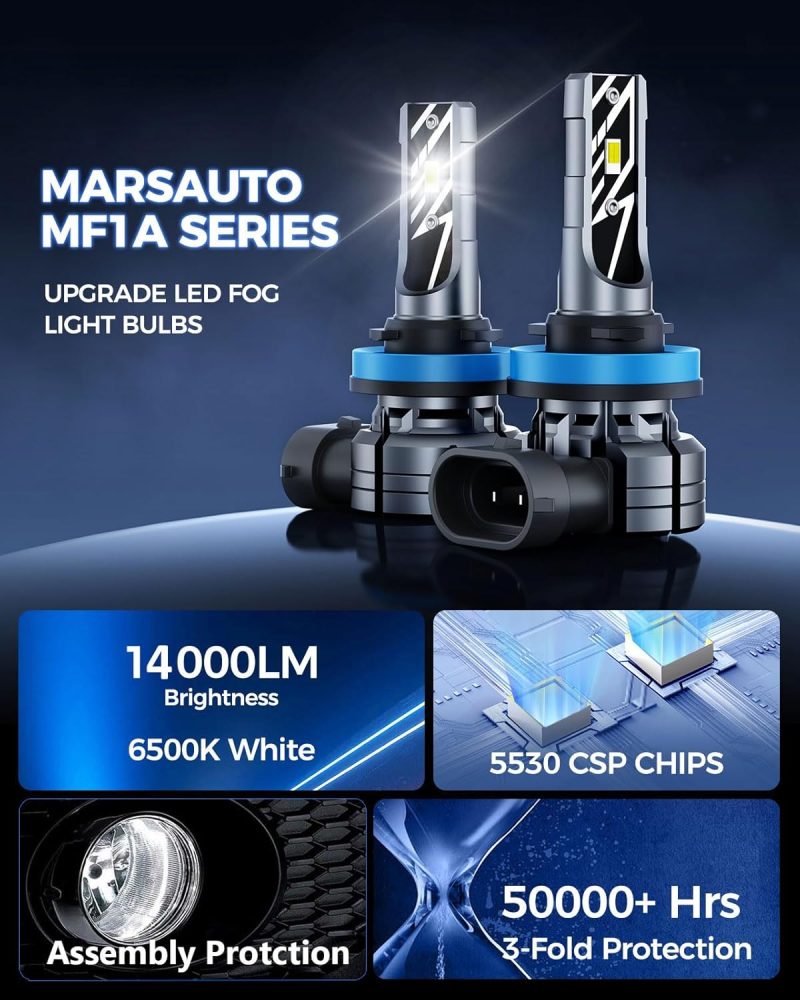 Marsauto H11/H16/H8 Led Fog Light Bulb - Image 5