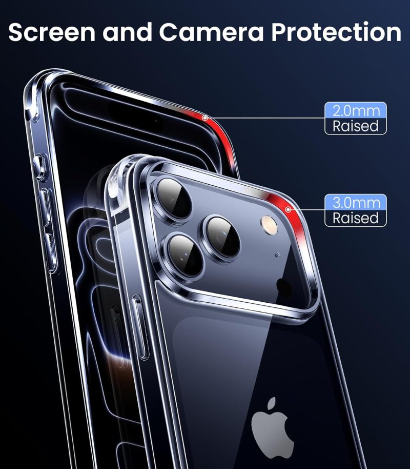MKEKE for iPhone 17 Pro Max Case Clear Protective Clear for Apple 17... - Image 5