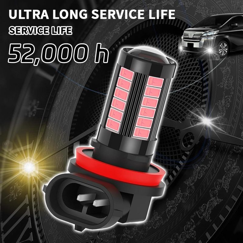 2Pcs Led Fog Light Bulbs H11/H8 Headlight Bulb - Image 4