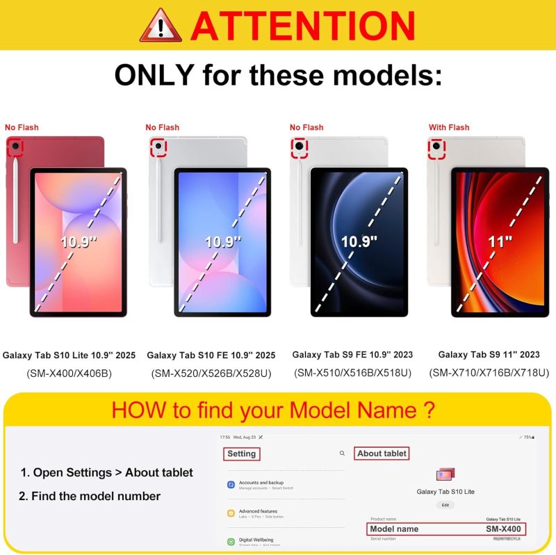 S10 Fintie Case for Samsung Galaxy Tab S10 Lite/ S10 FE/ S9 FE 5G 10.9 Inch/Tab S9 11 Inch with S Pen Holder Multi-Angle Viewing Protective Cover with Pocket Auto Sleep/Wake Denim Indigo - Image 2
