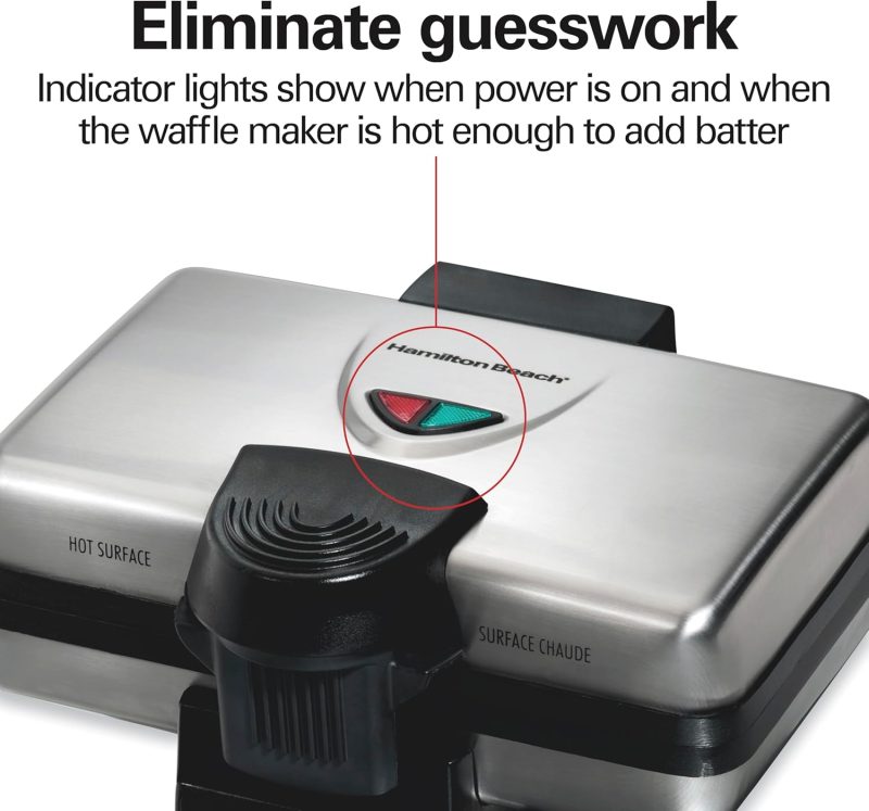 Hamilton Beach Belgian Mini Waffle Maker With Shade Control - Image 6
