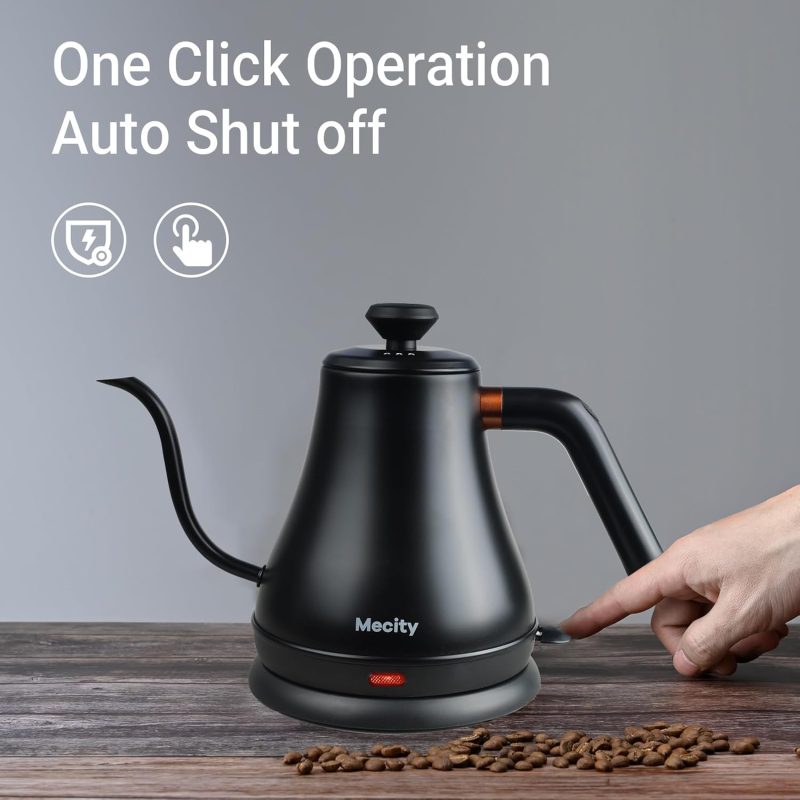 Mecity Electric Kettle Gooseneck Water Kettle Stainless Steel Tea Kettle Water Boiler Fast Heating - Image 4