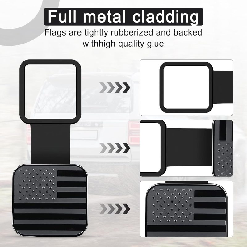 Uyye 2 Inch Rubber Trailer Hitch Cover - Image 3