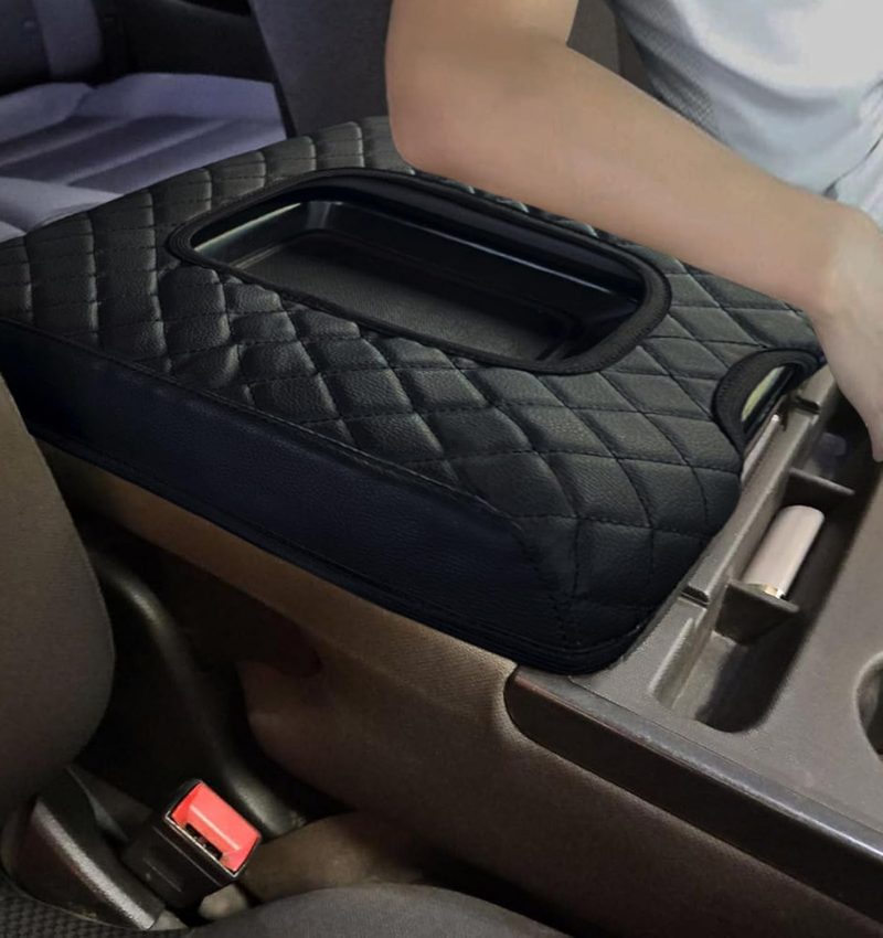 Center Console Cover Compatible With 2014-2018 Chevy Silverado/Gmc Sierra Jump Seat Accessories - Image 6