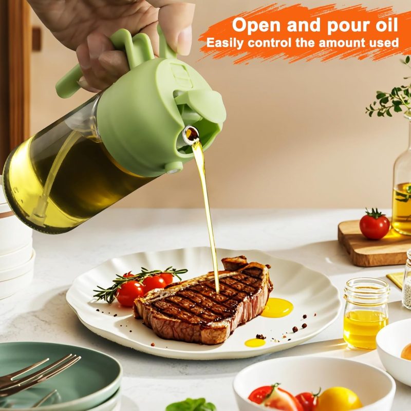 2 In 1 Glass Oil Sprayer & Dispenser - Image 5