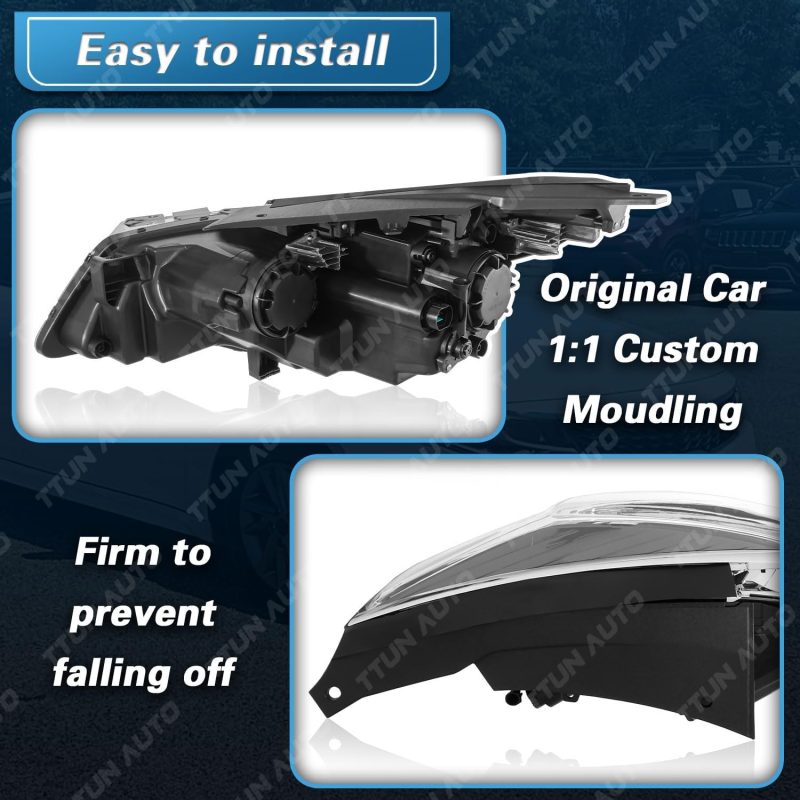 Compatible With 2019 2020 Kia Optima Headlight Replacement For 92102-D5550 With Halogen Bulbs & Led Daytime Running Lamp (Passenger Side) - Image 6