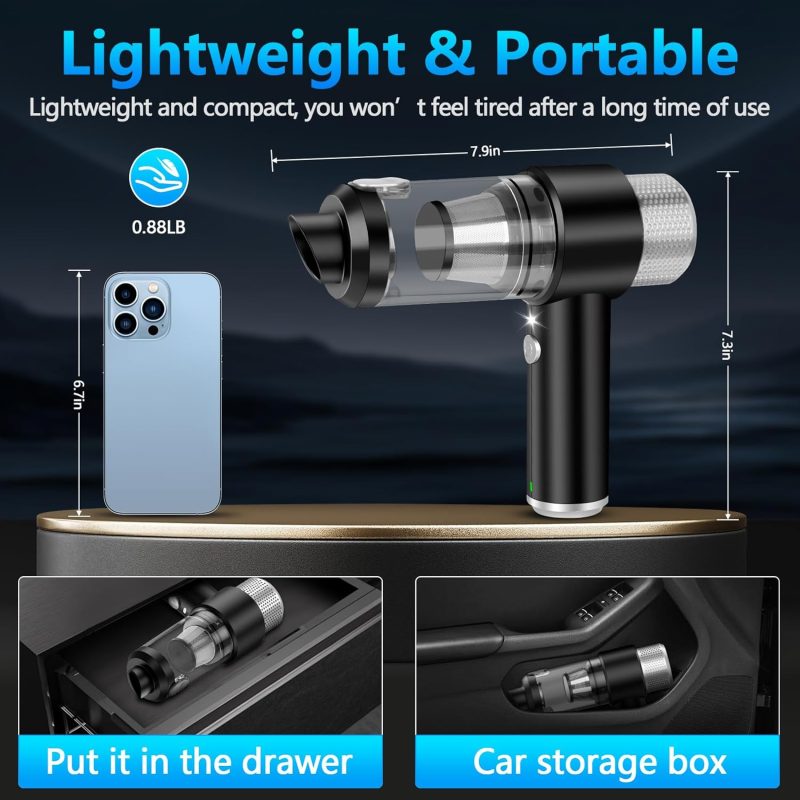 Handheld Car Vacuum Cleaner - 15000Pa High Power Portable Vacuum - Image 6