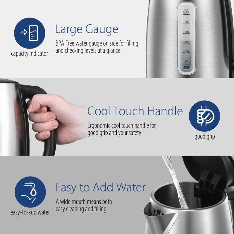 Comfee' Stainless Steel Electric Kettle - Image 5