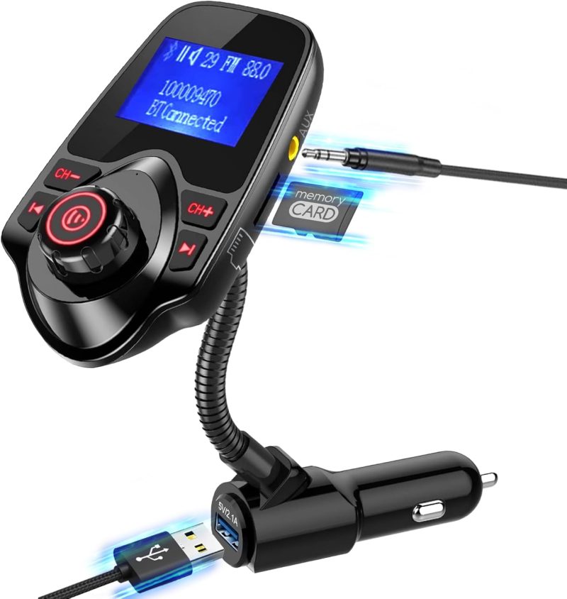 Onn Upgraded 2025 Car Bluetooth Fm Transmitter – 1.44 - Image 2