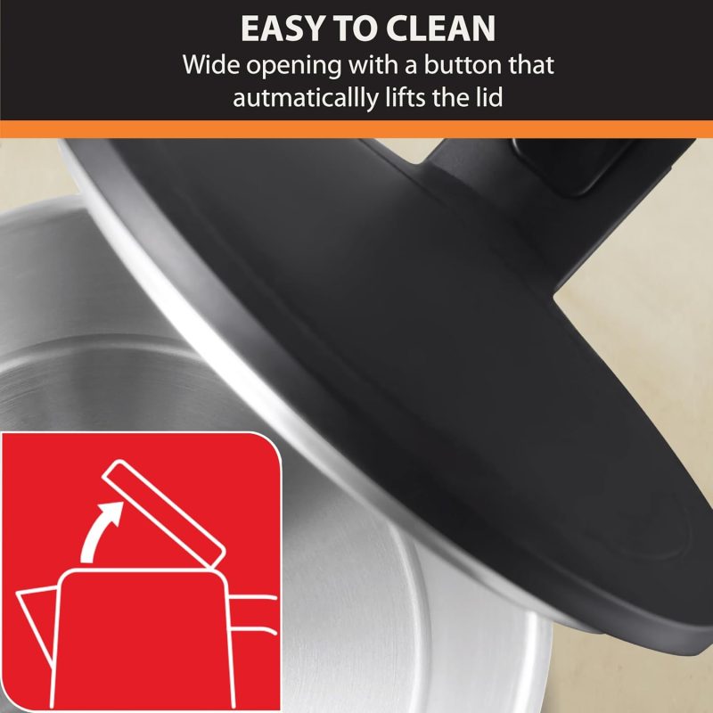 Krups 1.5L Electric Kettle Stainless Steel Cool Touch Interior - Image 6
