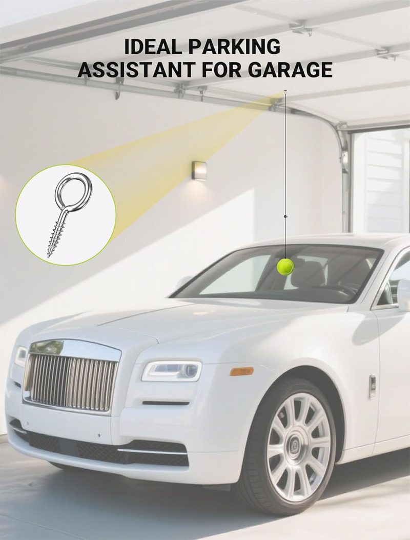 2-Packs Tennis Ball Garage Parking Aid With Non-Elastic String - Image 6