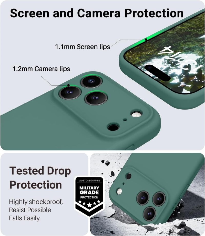 MAGNETIC OTOFLY Magnetic for iPhone 17 Pro CaseCompatible with MagsafeClassic Liquid Silicone Mobile... - Image 5