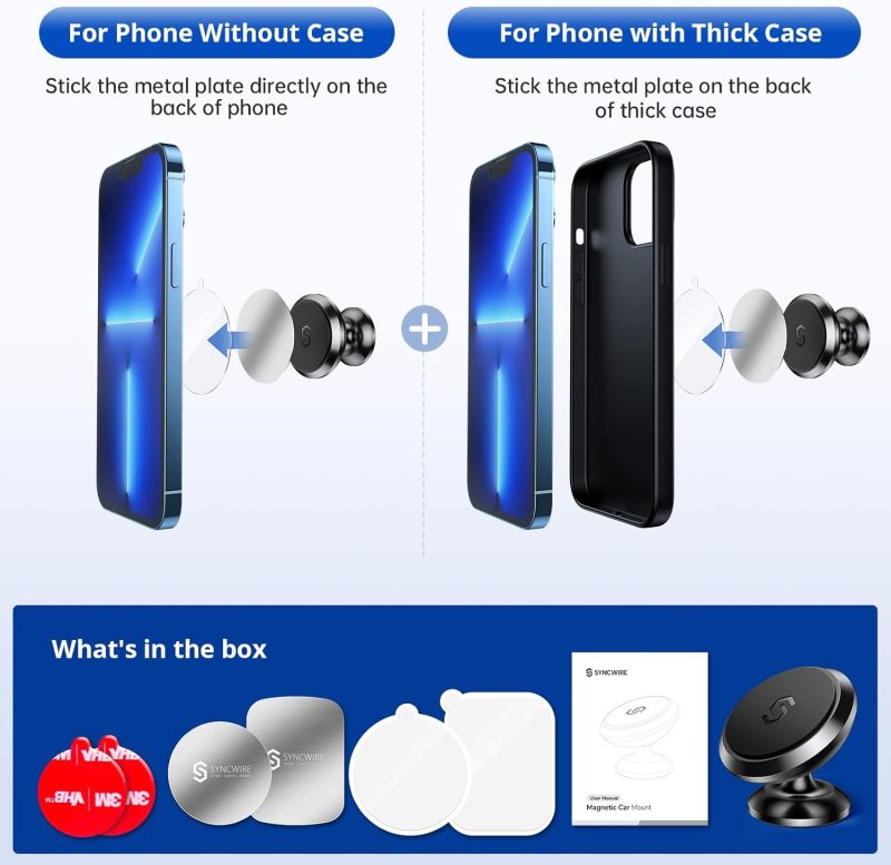 Syncwire Magnetic Car Phone Holder For Dashboard - Image 6