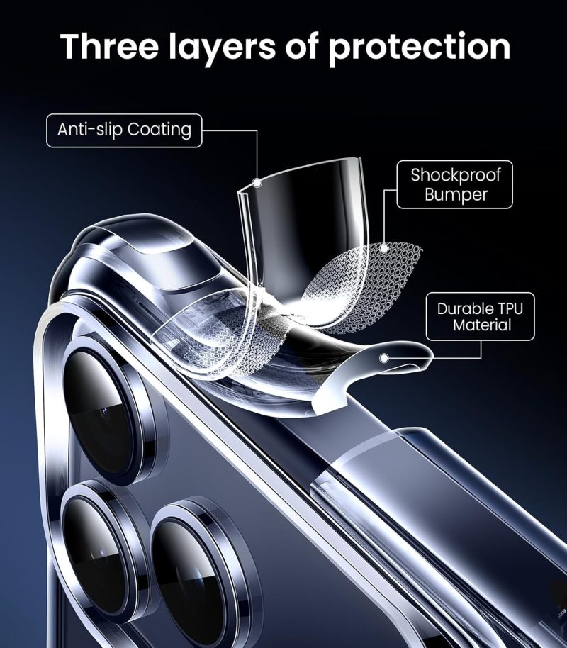 MKEKE for iPhone 17 Pro Max Case Clear Protective Clear for Apple 17... - Image 4