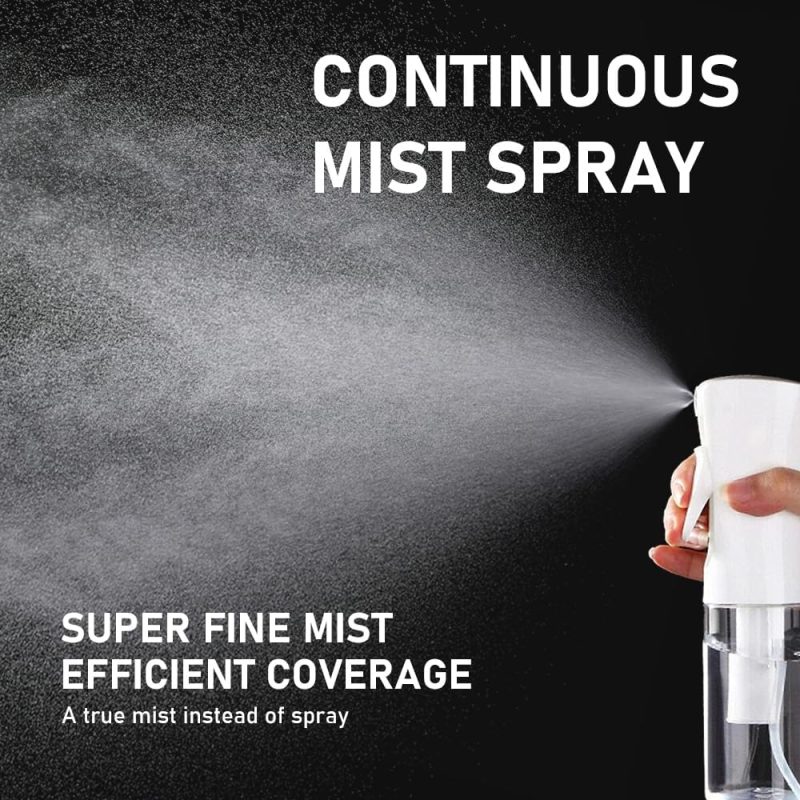 Elemsy Spray Bottle For Hair (2 Pack 6.8 Oz) Continuous Mister Empty Spray Bottles - Image 2