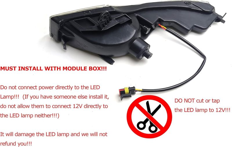 Ijdmtoy Switchback Led Daytime Running Light Kit & Clear Lens Fog Light Combo Compatible With 2013-2015 Nissan Altima - Image 6