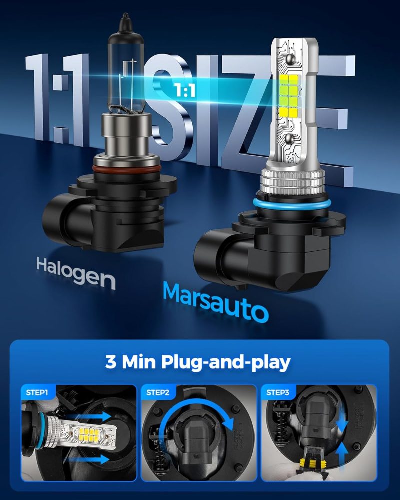 Marsauto H10/9140/9145 Led Fog Light Bulbs - Image 3