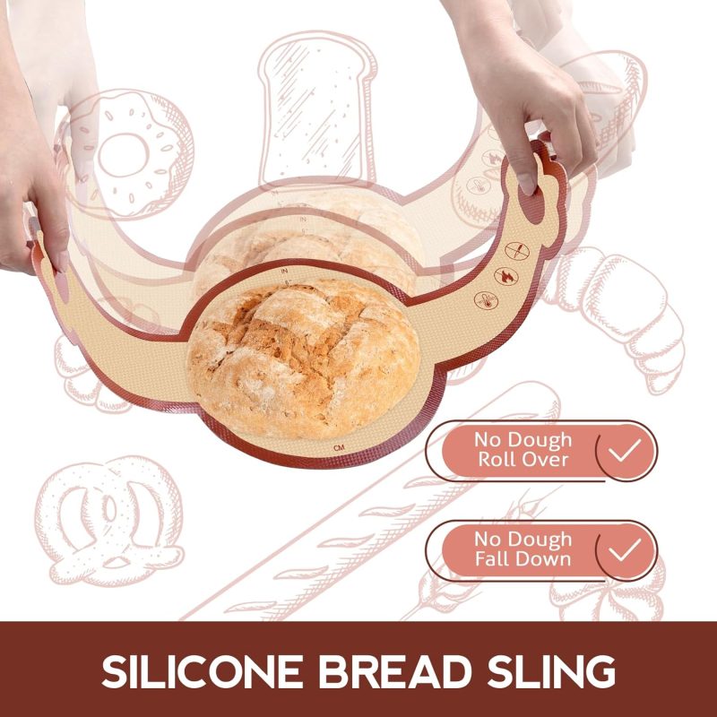 Silicone Sourdough Bread Sling Mat For Dutch Oven - Image 3