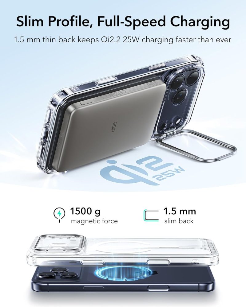 PRO ESR for iPhone 17 Pro Max Case with Stash Stand Camera Control... - Image 6