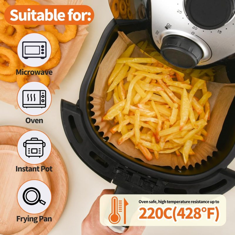 Air Fryer Paper Liners 7.9Inch - Image 3
