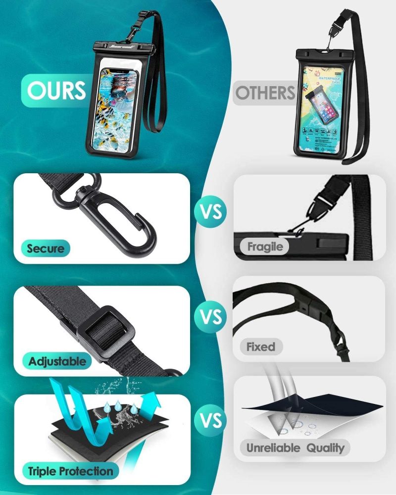 HIEARCOOL Waterproof Phone Pouch Waterproof Phone Case for iPhone 17 16 15 14... - Image 4