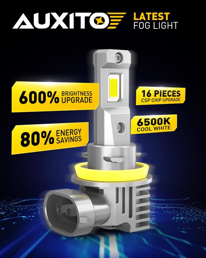 Auxito H11 H8 H16 Led Fog Light Bulbs - Image 2
