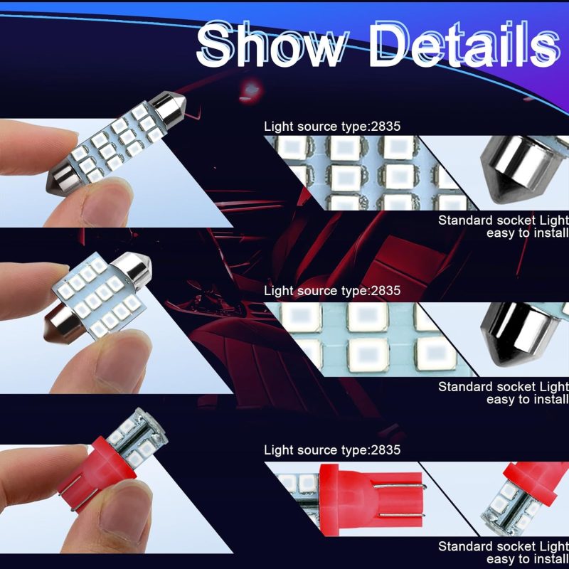 Ntnev 24Pcs Led Interior Replacement Bulbs - Image 3