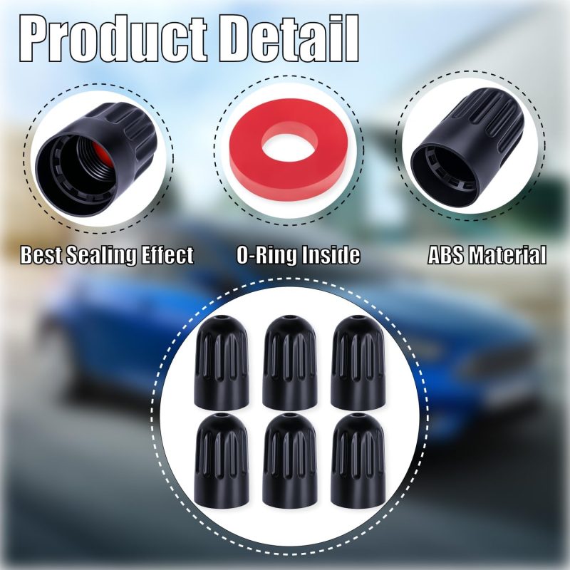10Pcs Tpms Tire Valve Long Stem Caps - Image 4