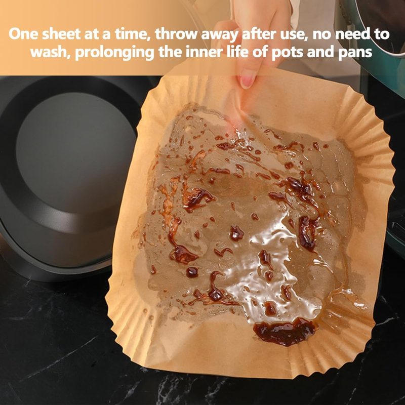 10 Inch Air Fryer Paper Liners - Image 6
